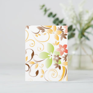 Blume - Wandpapier 5 Postkarte