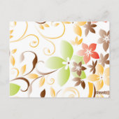 Blume - Wandpapier 5 Postkarte (Rückseite)
