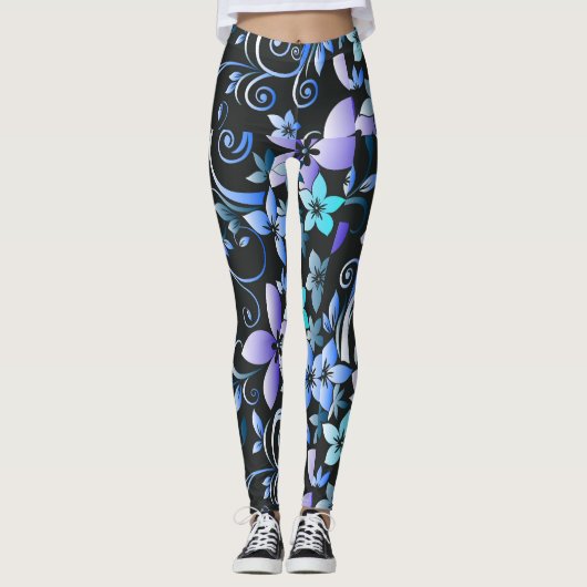 Blume - Wandpapier 6 Leggings (Vorderseite)