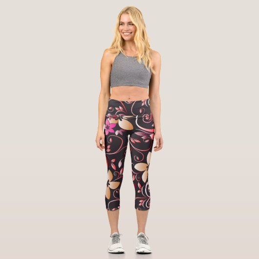 Blume - Wandpapier 7 Capri Leggings (Vorderseite)