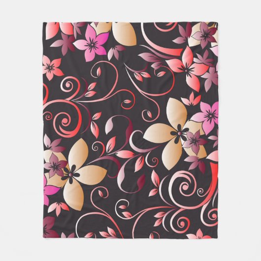 Blume - Wandpapier 7 Fleecedecke (Vorderseite)
