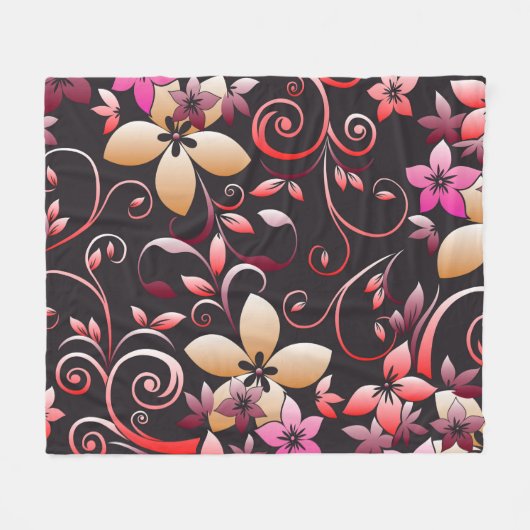 Blume - Wandpapier 7 Fleecedecke (Vorderseite (Horizontal))