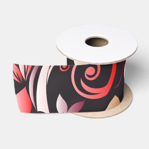 Blume - Wandpapier 7 Satinband
