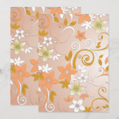 Blume - Wandpapier 8 Dankeskarte (Vorne/Hinten)