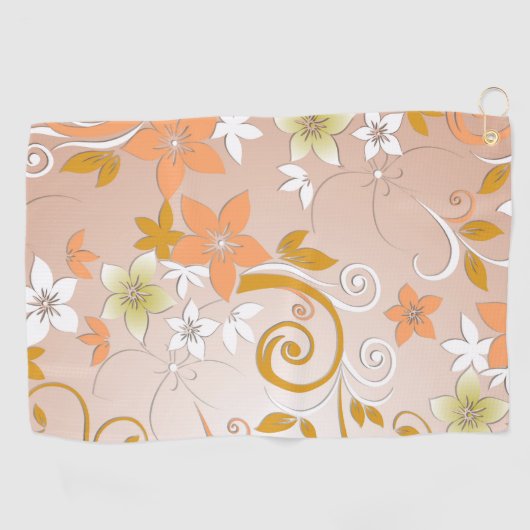 Blume - Wandpapier 8 Golfhandtuch (Horizontal)