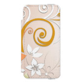 Blume - Wandpapier 8 Incipio iPhone Geldbeutel-Hülle (Folio Vorderseite)