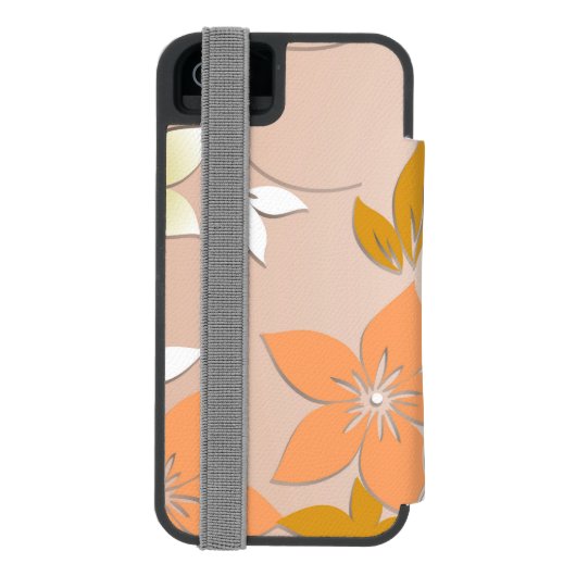 Blume - Wandpapier 8 Incipio iPhone Geldbeutel-Hülle (Folio Rückseite)