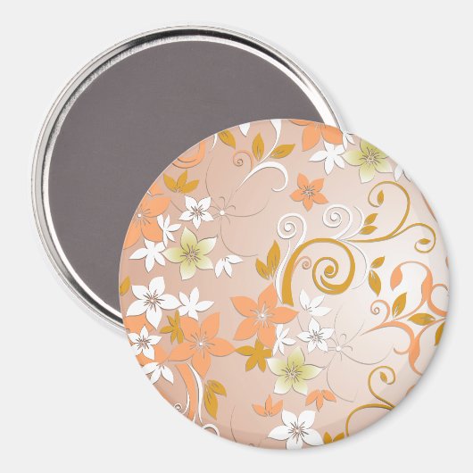 Blume - Wandpapier 8 Magnet (Vorderseite/Rückseite)