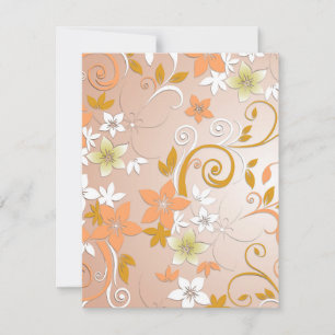 Blume - Wandpapier 8 Mitteilungskarte