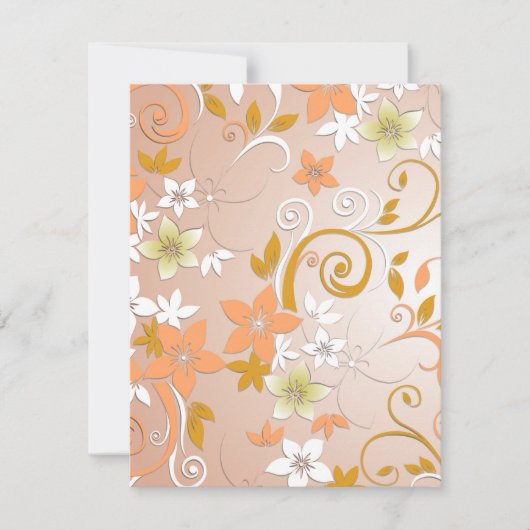 Blume - Wandpapier 8 Mitteilungskarte (Vorderseite)