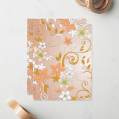 Blume - Wandpapier 8 Mitteilungskarte (Vorderseite/Rückseite Beispiel)