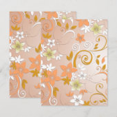 Blume - Wandpapier 8 Mitteilungskarte (Vorne/Hinten)