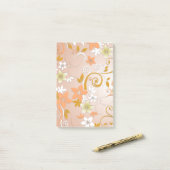 Blume - Wandpapier 8 Post-it Klebezettel (Auf Schreibtisch)