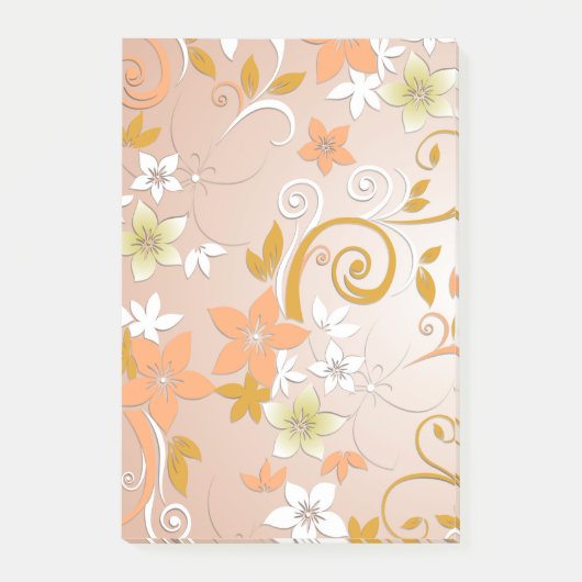 Blume - Wandpapier 8 Post-it Klebezettel (Vorderseite)