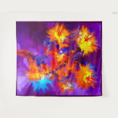 Blume Wandteppich (Vorderseite (Horizontal))