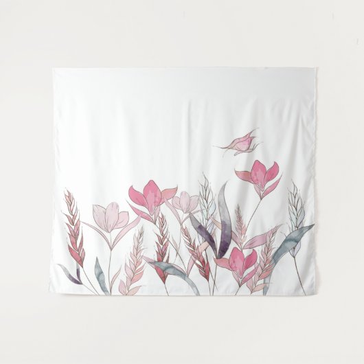 Blume Wandteppich (Vorderseite (Horizontal))