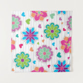 Blume Wandteppich (Vorderseite (Horizontal))