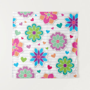 Blume Wandteppich