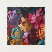 Blume Wandteppich (Vorderseite (Horizontal))