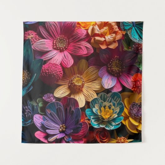 Blume Wandteppich (Vorderseite)