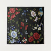 Blume Wandteppich (Vorderseite (Horizontal))