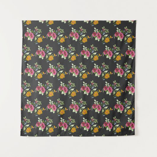 Blume Wandteppich (Vorderseite (Horizontal))