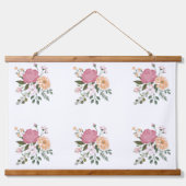 Blume Wandteppich Mit Holzrahmen (Vorne)