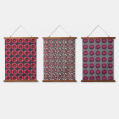 Blume Wandteppich Mit Holzrahmen (Dreifach)