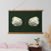 Blume Wandteppich Mit Holzrahmen (Schlafzimmer)