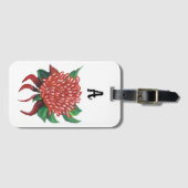 Blume Waratah Gepäckanhänger (Vorderseite (Horizontal))