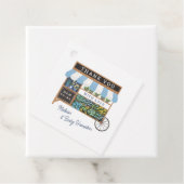 Blume Warenkorb Bauern Markt Blue Baby Dusche Gefa Geschenkanhänger (Beispiel)