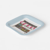 Blume Warenkorb Bauern Markt Pink Baby Dusche Pappteller (Gewinkelt)