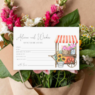 Blume Warenkorb - Beratung und Wünsche Brautparty Briefpapier