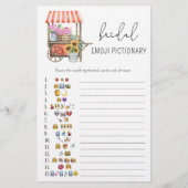 Blume-Warenkorb - Brautparty Emoji-Picktionary (Vorderseite)