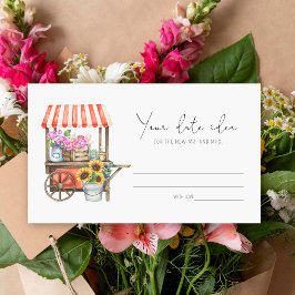 Blume Warenkorb - Vorstellungen Datum Nacht \ Datu Begleitkarte