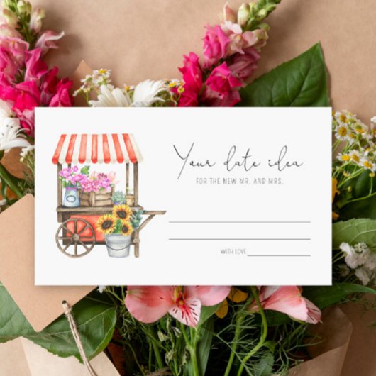 Blume Warenkorb - Vorstellungen Datum Nacht \ Datu Begleitkarte