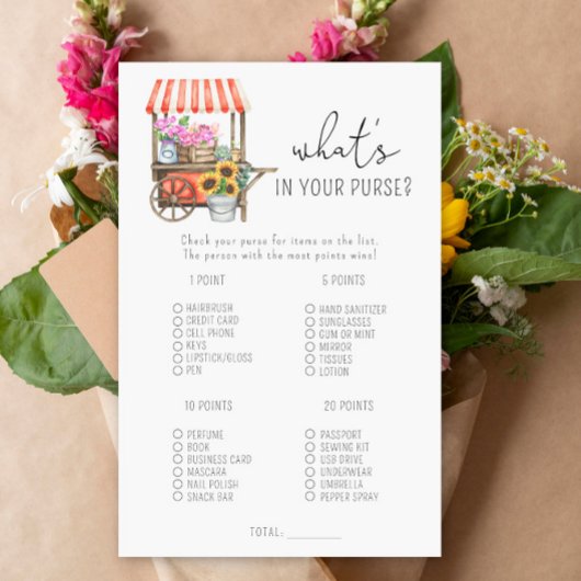 Blume-Warenkorb - Was ist in Ihrem Geldbeutel?