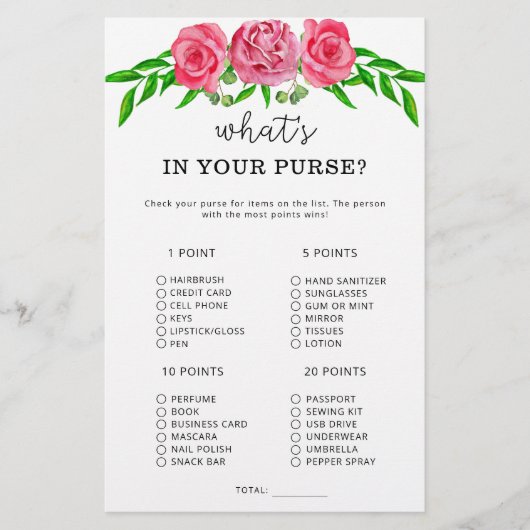 Blume, was in Ihrem Geldbörsenspiel ist (Vorderseite)