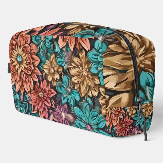 Blume Waschbeutel (Rechte Ecke)