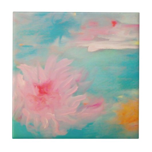 Blume Wasser Kleine Täler Fliese (Vorderseite)