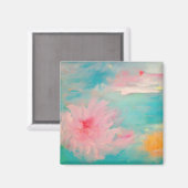 Blume Wasser Magnet (Vorderseite/Rückseite)