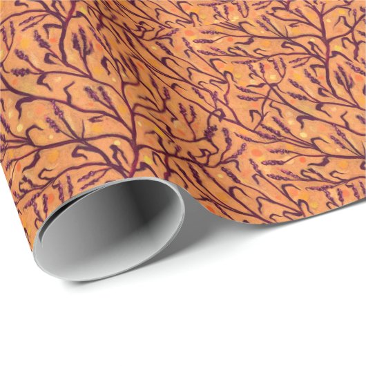 Blume Wasser Paprika Wildblumen Blumenstrauß Geschenkpapier (Rolleneckpunkt)