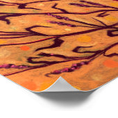 Blume Wasser Paprika Wildblumen Blumenstrauß Poster (Ecke)