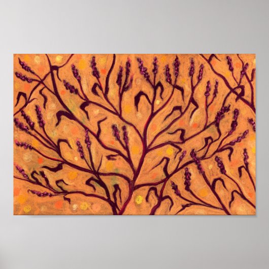 Blume Wasser Paprika Wildblumen Blumenstrauß Poster (Vorne)