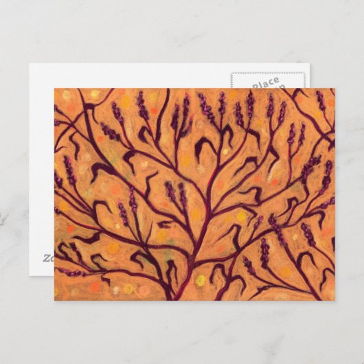 Blume Wasser Paprika Wildblumen Blumenstrauß Postkarte (Vorne/Hinten)