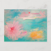 Blume Wasser Postkarte (Vorderseite)