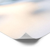 Blume Wasser Tropfen Natur Ruhe Poster (Ecke)