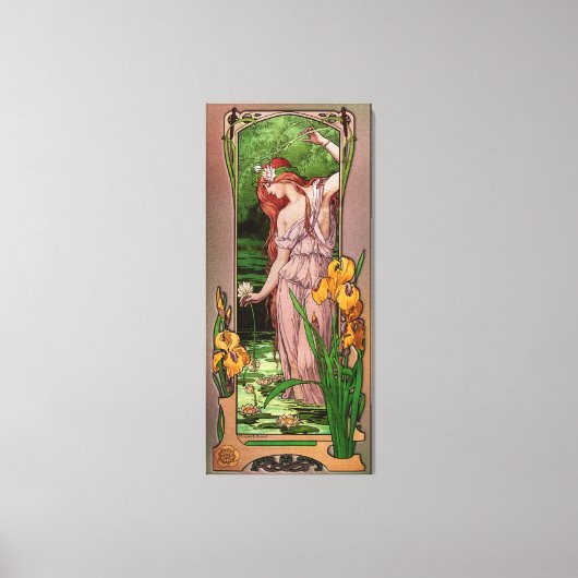 Blume Wasser von Élisabeth Sonrel Leinwanddruck (Vorderseite)