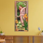 Blume Wasser von Élisabeth Sonrel Leinwanddruck (Insitu (Wohnzimmer))