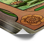 Blume Wasser von Élisabeth Sonrel Poster (Ecke)